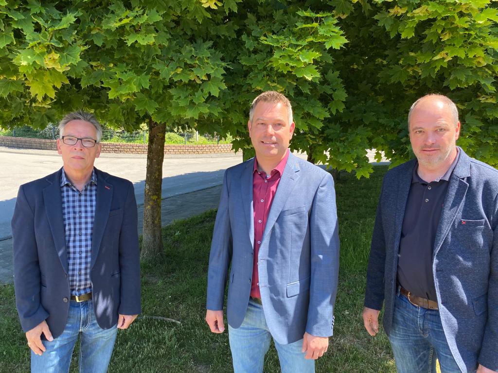 die CDU-Kandidaten im Schwalbenohl v.l.n.r.: Wolfgang Dröge, Manuel Thys, Markus Harnischmacher